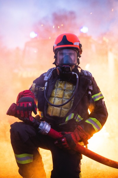 Specially developed; firefighter cooling vest