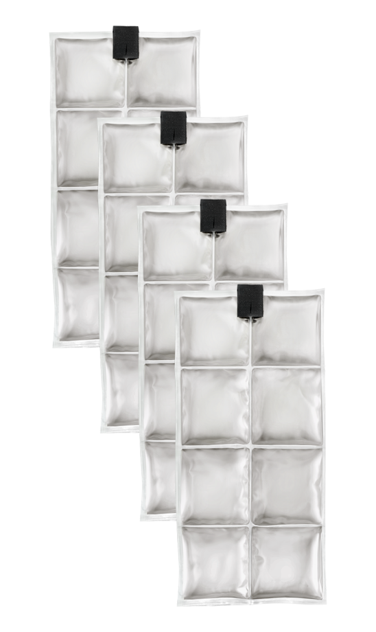 Coolpac 24˚C / 75˚F - 8 cells White (set of 4 units)