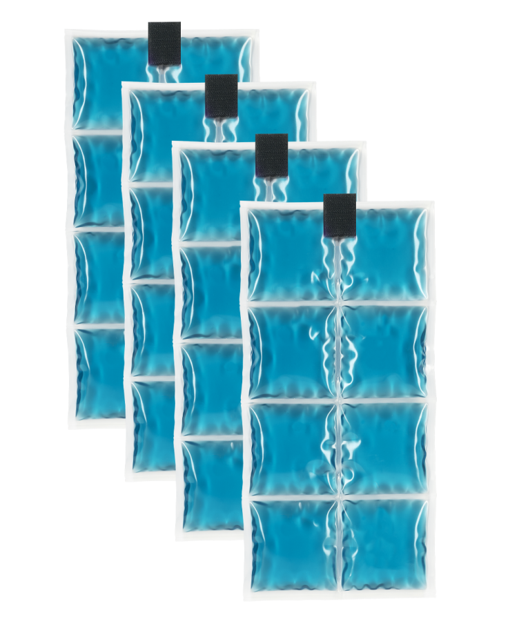 Coolpac 15˚C / ˚F - 8 cells Aqua (set of 4 units)