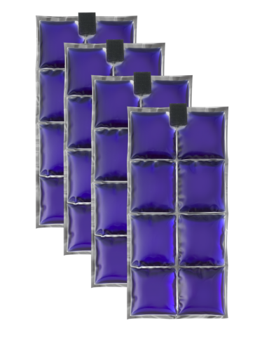 Coolpac 15˚C / 59˚F - 8 cells Violet (set of 4 units)