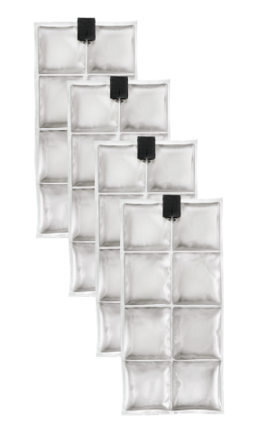 Coolpac 24˚C / 75˚F - 8 cells White (set of 4 units)