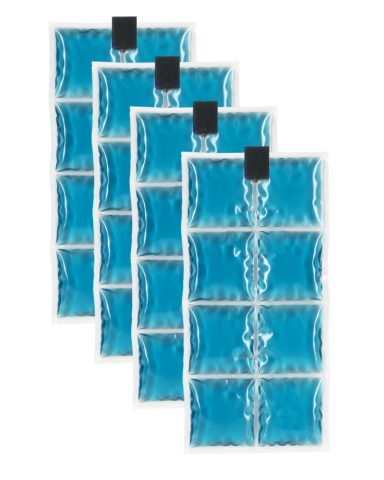 Coolpac 15˚C / ˚F - 8 cells Aqua (set of 4 units)