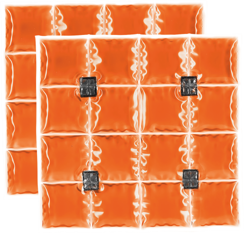 Coolpac 6.5˚C / 44˚F - 16 cells Orange (set of 2 units)
