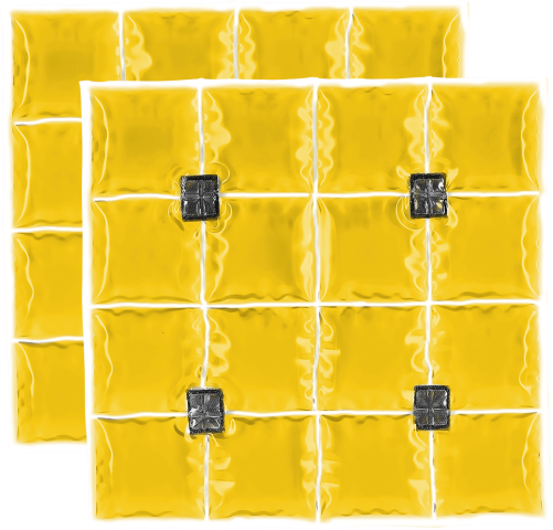 Coolpac 21˚C / 70˚F - 16 cells Yellow (set of 2 units)