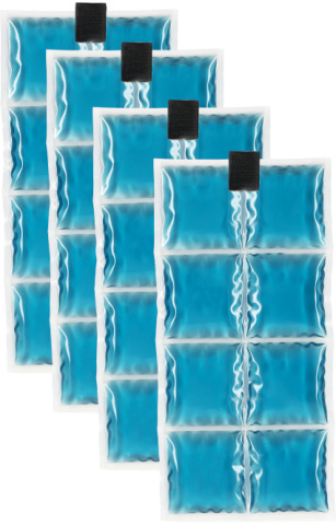 Coolpac 15˚C / 59˚F - 8 cells Aqua (set of 4 units)