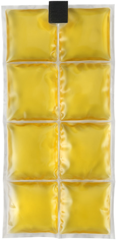 Coolpac 21˚C / 70˚F - 8 cells Yellow (set of 4 units)