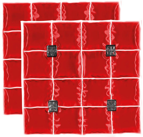 Coolpac 29˚C / 84˚F - 16 cells Red (set of 2 units)