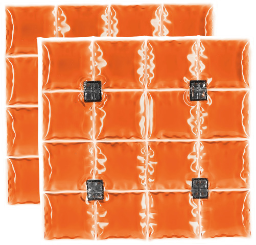 Coolpac 6.5˚C / 44˚F - 16 cells Orange (set of 2 units)